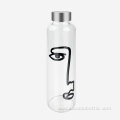 550ml Single Wall Silk Printing Glass Drinking Bottle